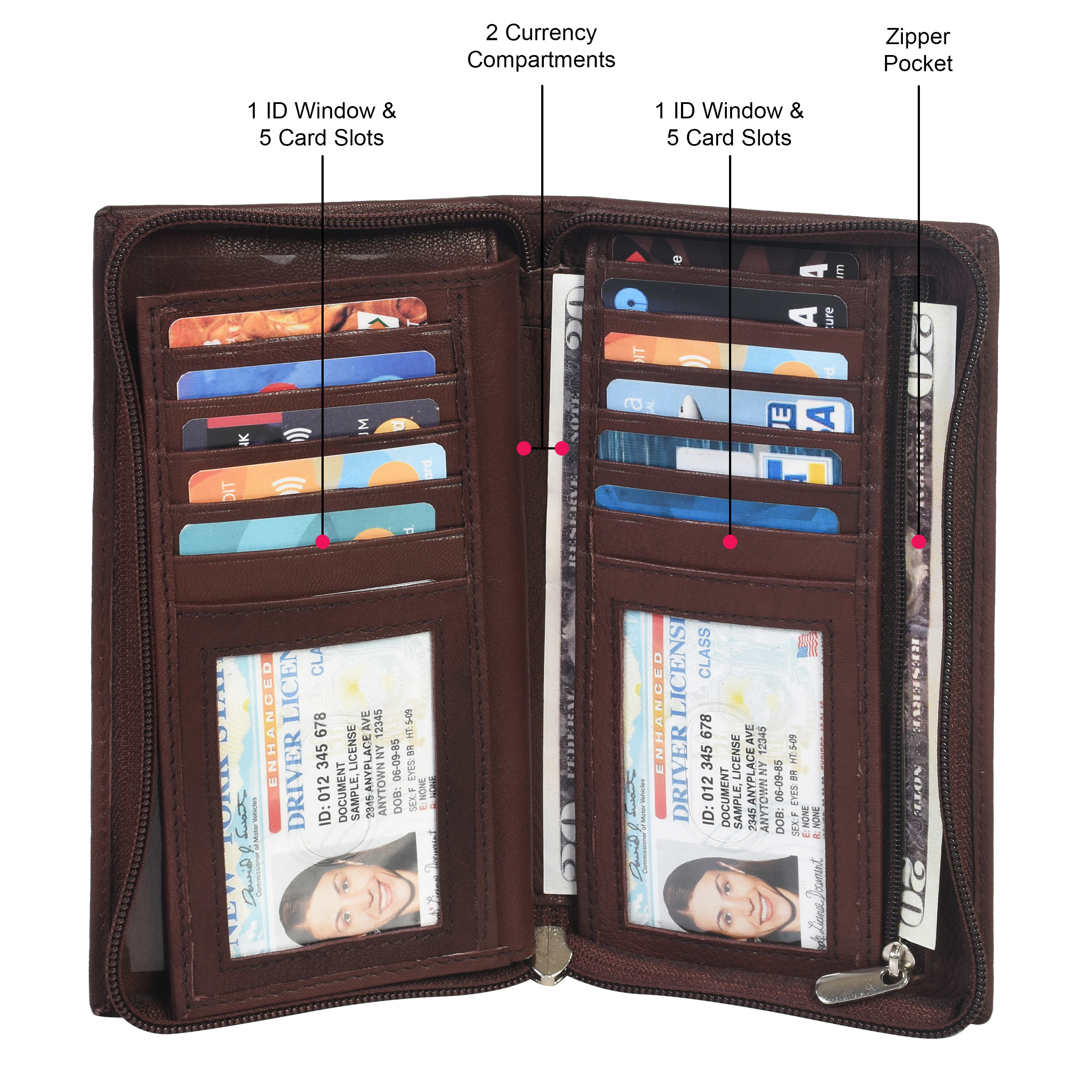 Portafoglio Uomo Rfid Portafoglio Uomo Con Portamonete Porta Carte