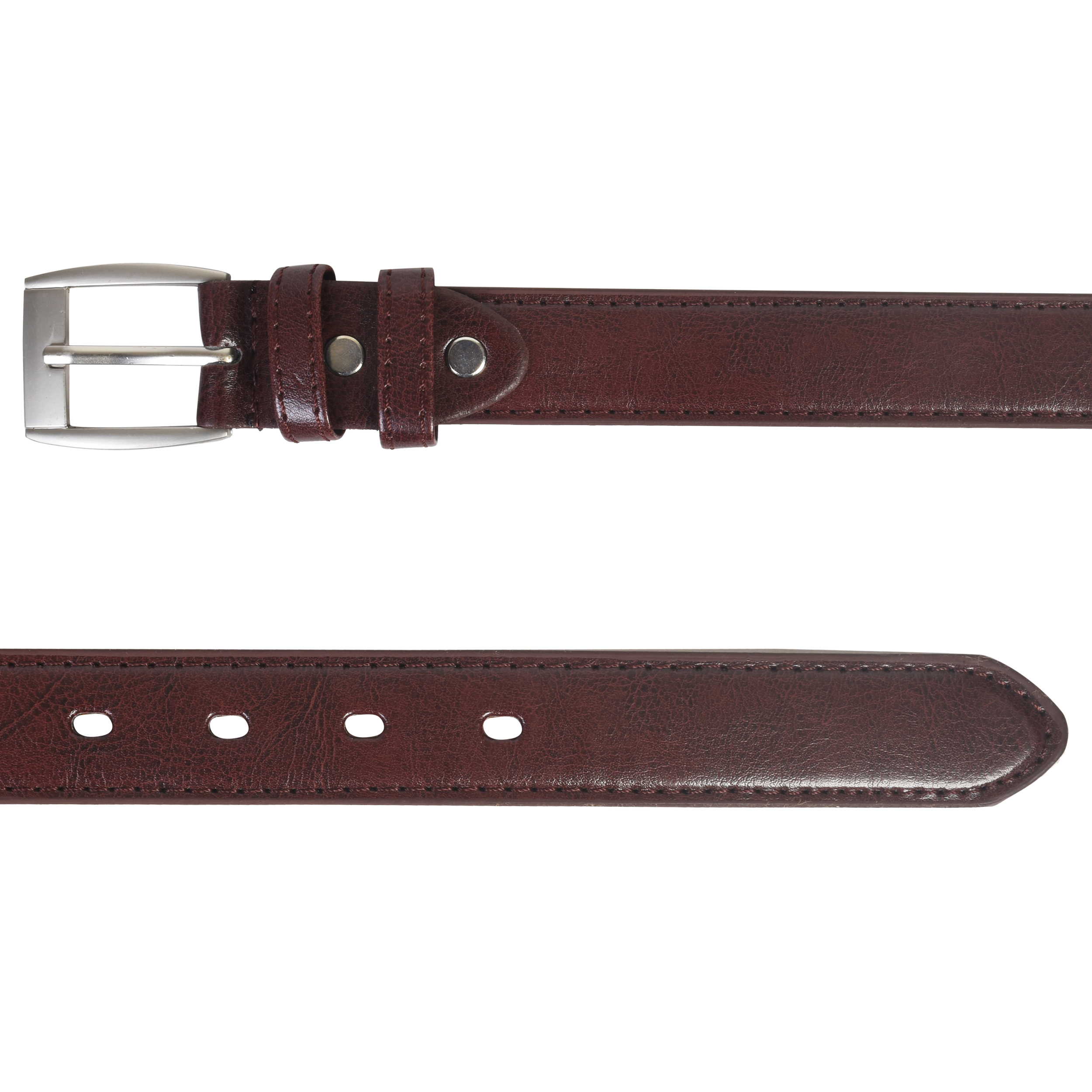 Leatherboss Genuine Leather Men Dress Belts Set of 2 (Black & Brown) eBay